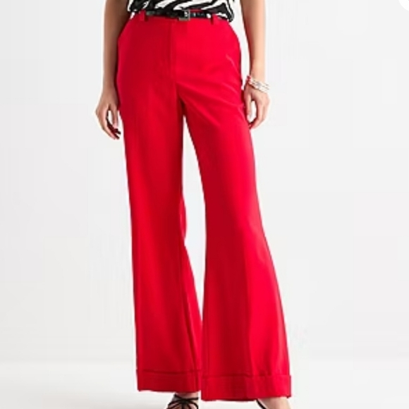 Worthington Women's Red Wide-Leg Pants Size 18P - Picture 10 of 11